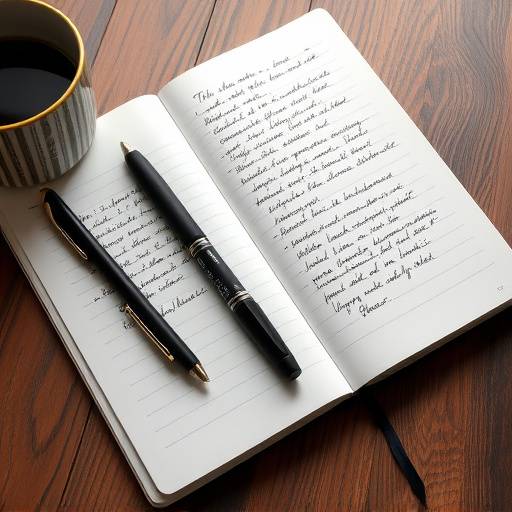 A collection of journal and pen, symbolizing self-reflection and writing in a blog.