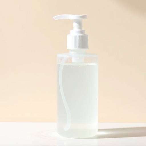 A gel cleanser for oily skin with a pump